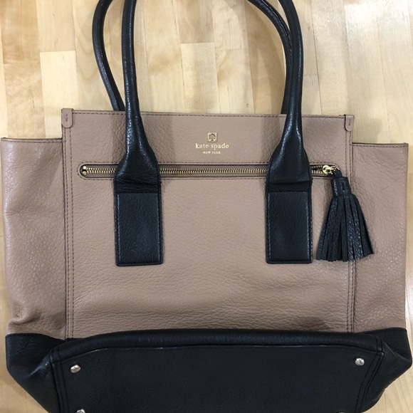 Kate Spade Black and Tan Purse - Picture 2 of 7